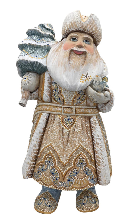 Russian Father Frost White Blue Coat BuyRussianGifts Store