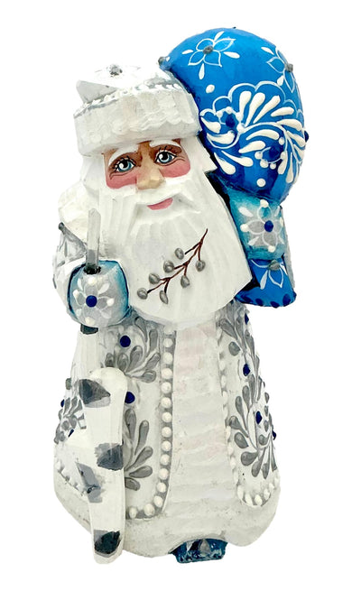 White Christmas Russian Santa Small BuyRussianGifts Store