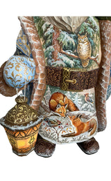 Unique Russian Santa Claus with animals
