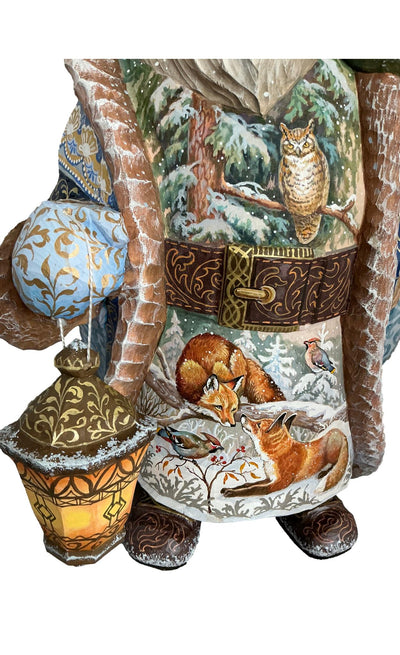 Unique Russian Santa Claus with animals
