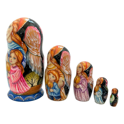 Russian Nesting Dolls Storyteller set of 5 BuyRussianGifts Store