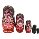 Traditional Red Gold Russian Nesting Dolls “ Firebird “ BuyRussianGifts Store