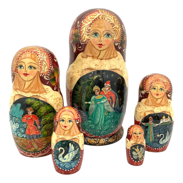 Tzar Sultan by Puskin Fairy Tale Nesting Dolls BuyRussianGifts Store