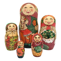 Russian dolls set of 5