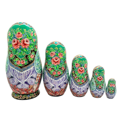 Russian Nesting Dolls Fairytale set of 5 BuyRussianGifts 