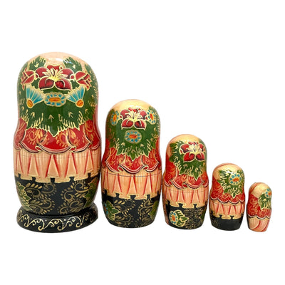Russian Summer Matryoshka Dolls Set of 5 BuyRussianGifts Store