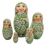 Daisies Summer Nesting Dolls BuyRussianGifts Store