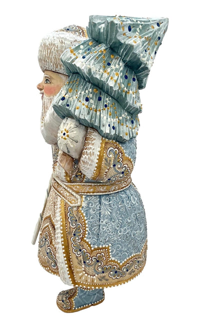 Russian Father Frost White Blue Coat BuyRussianGifts Store