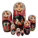 Christmas Russian Nesting Dolls Set of 7 BuyRussianGifts Store