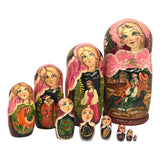 Large Nesting Dolls Colorful 7 Pieces Set BuyRussianGifts Store