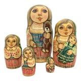 Russian dolls with toys