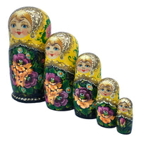 Authentic Russian Nesting Doll Set of 5 BuyRussianGifts Store