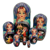 Russian Fairytale Nesting Dolls Large Set BuyRussianGifts Store