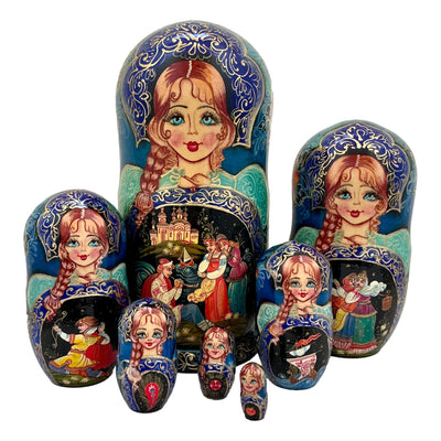 Russian Fairytale Nesting Dolls Large Set BuyRussianGifts Store