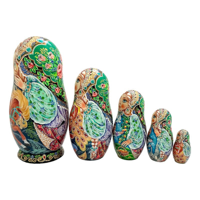 Russian Nesting Dolls Fairytale Set of 5 BuyRussianGifts Store