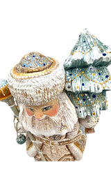 Russian Father Frost White Blue Coat BuyRussianGifts Store