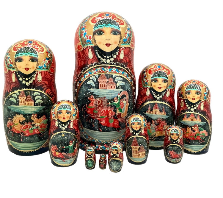 Fairytale Stories Babushka Authentic Russian Storyteller Matryoshka BuyRussianGifts Store