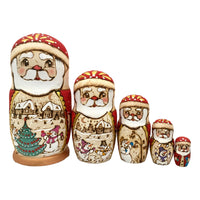 Santa Christmas Nesting Dolls BuyRussianGifts Store