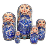 Nesting Dolls Blue Firebird BuyRussianGifts Store