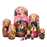 Large Nesting Dolls Colorful 7 Pieces Set BuyRussianGifts Store