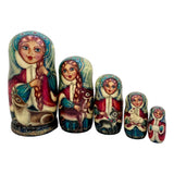 Blue Russian nesting dolls
