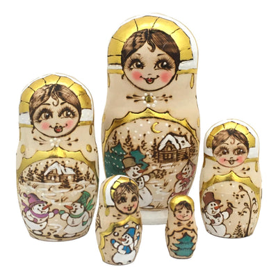 Christmas nesting dolls 