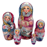Russian Winter Christmas Nesting Dolls BuyRussianGifts Store