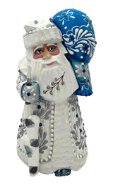 White Christmas Russian Santa Small BuyRussianGifts Store