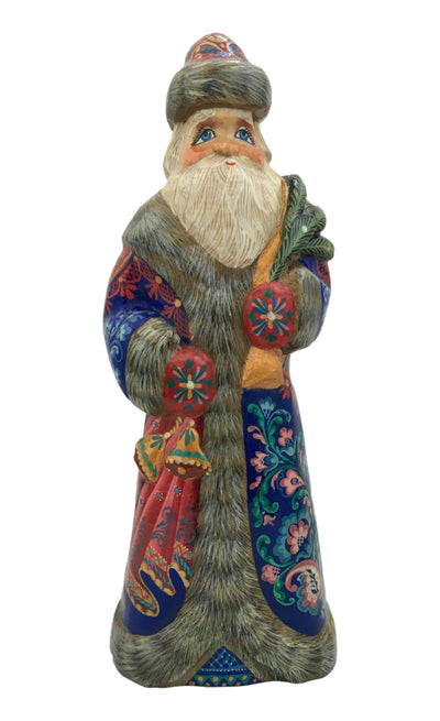 Santa Wooden Lacquered Figurine BuyRussianGifts Store