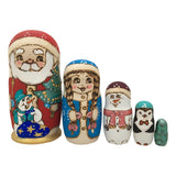 Unique Santa with a Friends Nesting Doll Set BuyRussianGifts Store