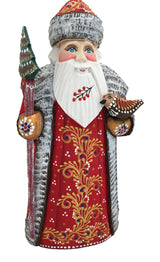 Wooden Santa with Bird BuyRussianGifts Store