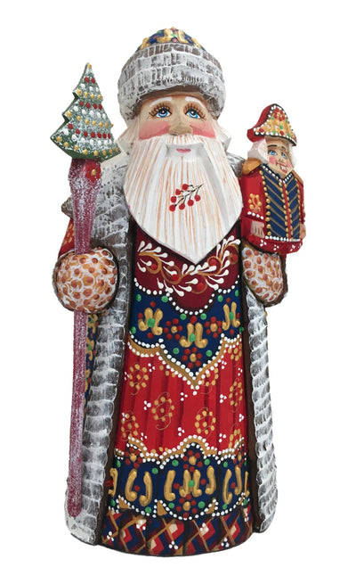 Russian Father Frost Nutcracker Red BuyRussianGifts Store