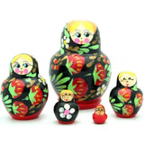 Small Nesting Doll with Strawberry