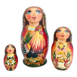 Traditional Red Black Russian Nesting Dolls BuyRussianGifts Store