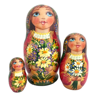 Traditional Russian Dolls Flower Design BuyRussianGifts Store