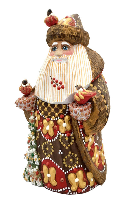 Santa with Birds Brown Coat BuyRussianGifts Store