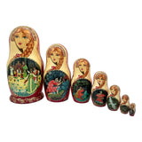Nesting Dolls Large Matryoshka 7 Pieces Set Fairytale Story BuyRussianGifts Store