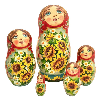 Authentic Russian Dolls Set of 5 BuyRussianGifts Store