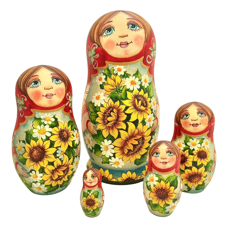 Authentic Russian Dolls Set of 5 BuyRussianGifts Store
