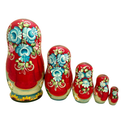Authentic Russian Dolls Set of 5 BuyRussianGifts Store