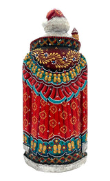 Russian Grandfather Frost Red Turquoise Winter Coat BuyRussianGifts Store