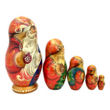 Carved Snowman Nesting Dolls Set BuyRussianGifts Store