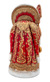 Tall Unique Santa Red Wood Burn BuyRussianGifts Store