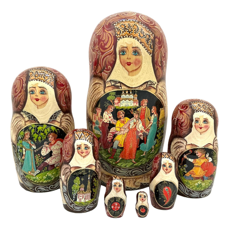 Matryoshka Snegurochka Russian Dolls 7 Pieces BuyRussianGifts Store