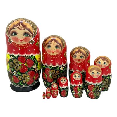 Large Traditional Nesting Dolls Set of 10 BuyRussianGifts Store