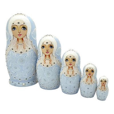Collectible Russian Matryoshka Blue Dolls BuyRussianGifts Store
