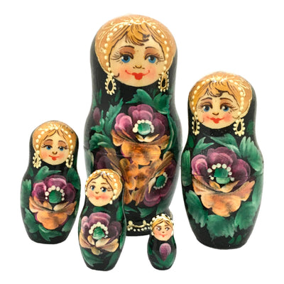 Purple Nesting Dolls Unique Souvenir BuyRussianGifts Store