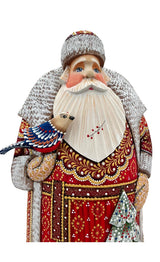Wooden Grandfather Frost Bird Christmas Tree BuyRussianGifts Store