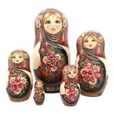 Russian Matryoshka Dolls Red Scarf BuyRussianGifts Store