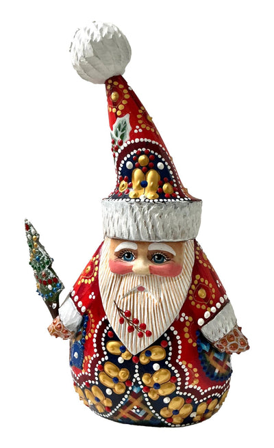 Ded Moroz Wooden Big Hat BuyRussianGifts Store